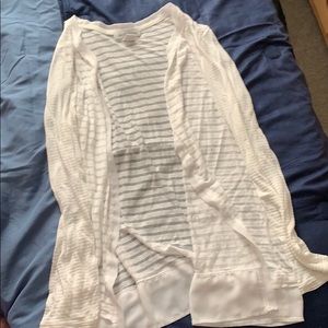 Thin whit striped sweater